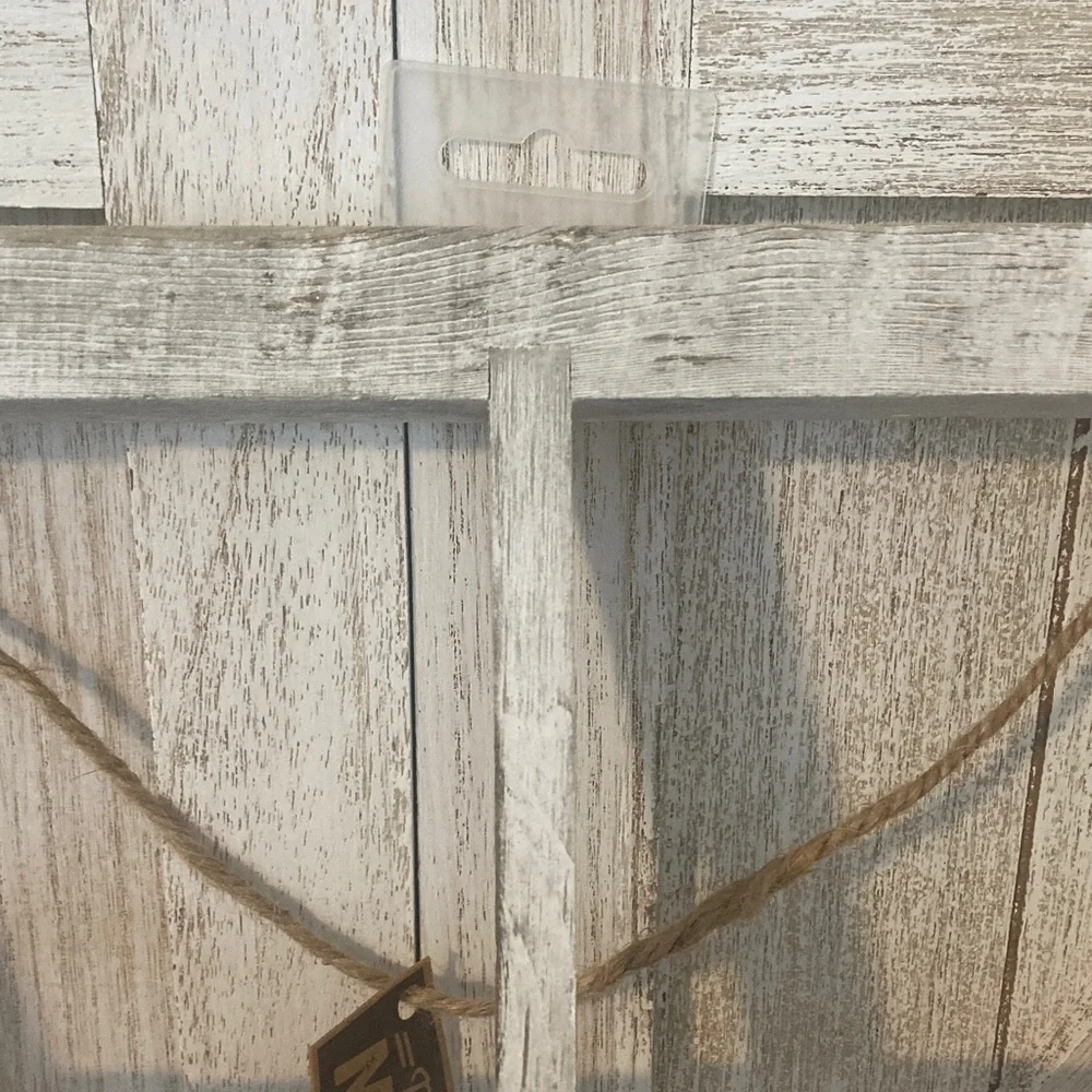 Rustic White Window Frame Wall Decor